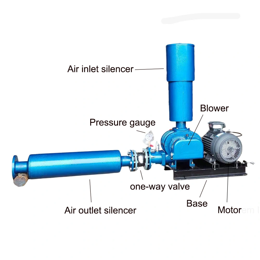 High Quality Sewage Treatment Vacuum Industrial Air Roots Blower for Aeration