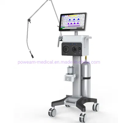 15.6 Inch LCD Touch Screen Adult, Pediatric and Neonatal Hospital Surgical ICU Ventilator